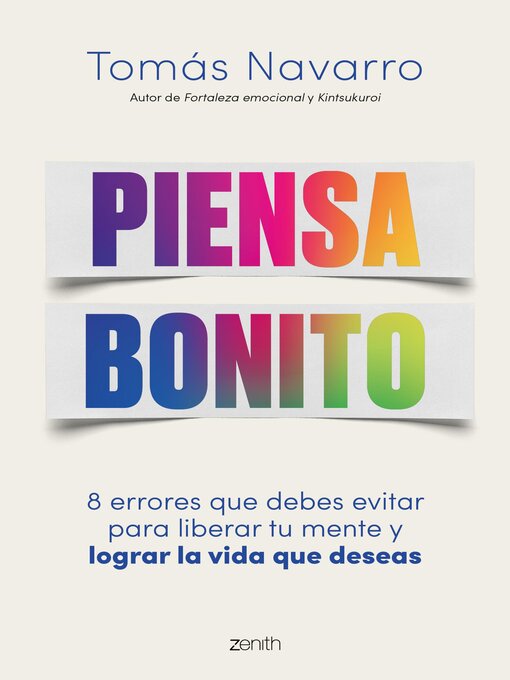 Title details for Piensa bonito by Tomás Navarro - Available